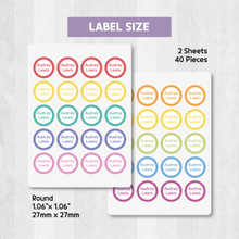 Load image into Gallery viewer, Custom Personalized Waterproof Name Label Sticker, Name Labels Name Stickers, Name Label Stickers for Kids School Daycare Camp, Stick On Labels, Iron On Labels, Shoe Labels, Shoe Stickers, Labels for Shoes, Stickers for Shoes, Clothing Labels, Clothing Stickers, Gift for Kids, Back to School
