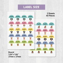 Load image into Gallery viewer, Custom Personalized Waterproof Name Label Sticker, Name Labels Name Stickers, Name Label Stickers for Kids School Daycare Camp, Stick On Labels, Iron On Labels, Shoe Labels, Shoe Stickers, Labels for Shoes, Stickers for Shoes, Clothing Labels, Clothing Stickers, Gift for Kids, Back to School
