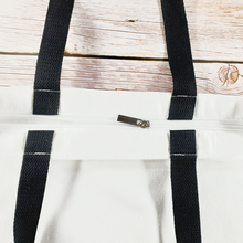 Load image into Gallery viewer, Cotton Canvas Pouch Bag Custom Personalized Tote Bag, Zippered Bag, Shoulder Bag, Handbag, Shopper Bag, Pouch Bag, Lunch Bag, Snack Bag, Sack, Clothing Bag, Shoes Bag for Kids, School, Daycare, Camp
