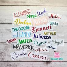 Load image into Gallery viewer, Vinyl Decal Sticker, Custom Decal, Personalized Decal, Custom Vinyl Decal Sticker, Personalized Vinyl Decal Stickers, Waterproof Vinyl Decal for Tumbler, Bottle, Laptop, Bicycle, Helmet, Name Label, Label Sticker, Name Decal, Kids Label, Kids Sticker, Kids Decal for Kids, School, Daycare, Camp
