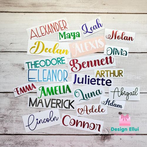 Vinyl Decal Sticker, Custom Decal, Personalized Decal, Custom Vinyl Decal Sticker, Personalized Vinyl Decal Stickers, Waterproof Vinyl Decal for Tumbler, Bottle, Laptop, Bicycle, Helmet, Name Label, Label Sticker, Name Decal, Kids Label, Kids Sticker, Kids Decal for Kids, School, Daycare, Camp