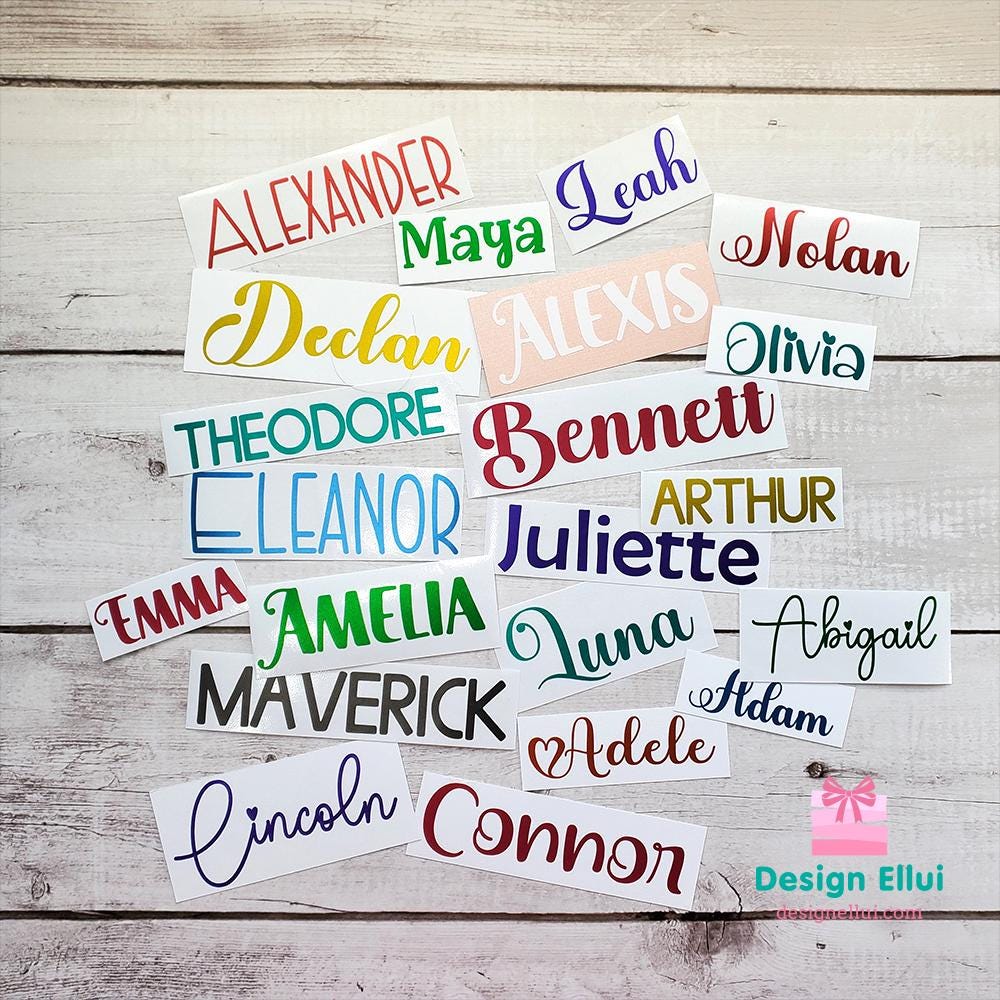 Vinyl Decal Sticker, Custom Decal, Personalized Decal, Custom Vinyl Decal Sticker, Personalized Vinyl Decal Stickers, Waterproof Vinyl Decal for Tumbler, Bottle, Laptop, Bicycle, Helmet, Name Label, Label Sticker, Name Decal, Kids Label, Kids Sticker, Kids Decal for Kids, School, Daycare, Camp