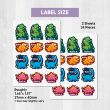 Load image into Gallery viewer, Custom Personalized Waterproof Name Label Sticker, Name Labels Name Stickers, Name Label Stickers for Kids School Daycare Camp, Stick On Labels, Iron On Labels, Shoe Labels, Shoe Stickers, Labels for Shoes, Stickers for Shoes, Clothing Labels, Clothing Stickers, Gift for Kids, Back to School
