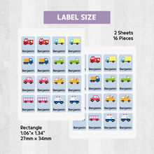 Load image into Gallery viewer, Custom Personalized Waterproof Name Label Sticker, Name Labels Name Stickers, Name Label Stickers for Kids School Daycare Camp, Stick On Labels, Iron On Labels, Shoe Labels, Shoe Stickers, Labels for Shoes, Stickers for Shoes, Clothing Labels, Clothing Stickers, Gift for Kids, Back to School
