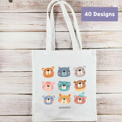 Cotton Canvas Pouch Bag Custom Personalized Tote Bag, Zippered Bag, Shoulder Bag, Handbag, Shopper Bag, Pouch Bag, Lunch Bag, Snack Bag, Sack, Clothing Bag, Shoes Bag for Kids, School, Daycare, Camp