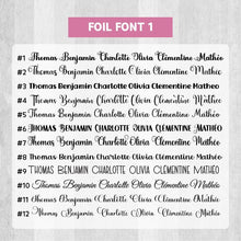 Load image into Gallery viewer, Clear Foil Labels, Custom foil labels, Personalized foil labels, Transparent Foil Name Labels, Waterproof Stickers, Name Label Stickers for Kids, School, Daycare, Camp, Foil Stickers Wedding Invitation Card Seals Seal Stickers
