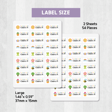 Load image into Gallery viewer, Custom Personalized Waterproof Name Label Sticker, Name Labels Name Stickers, Name Label Stickers for Kids School Daycare Camp, Stick On Labels, Iron On Labels, Shoe Labels, Shoe Stickers, Labels for Shoes, Stickers for Shoes, Clothing Labels, Clothing Stickers, Gift for Kids, Back to School
