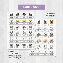 Load image into Gallery viewer, Custom Personalized Waterproof Name Label Sticker, Name Labels Name Stickers, Name Label Stickers for Kids School Daycare Camp, Stick On Labels, Iron On Labels, Shoe Labels, Shoe Stickers, Labels for Shoes, Stickers for Shoes, Clothing Labels, Clothing Stickers, Gift for Kids, Back to School
