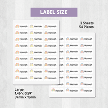 Load image into Gallery viewer, Custom Personalized Waterproof Name Label Sticker, Name Labels Name Stickers, Name Label Stickers for Kids School Daycare Camp, Stick On Labels, Iron On Labels, Shoe Labels, Shoe Stickers, Labels for Shoes, Stickers for Shoes, Clothing Labels, Clothing Stickers, Gift for Kids, Back to School
