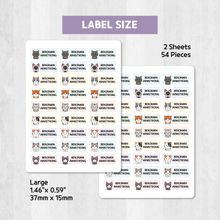 Load image into Gallery viewer, Custom Personalized Waterproof Name Label Sticker, Name Labels Name Stickers, Name Label Stickers for Kids School Daycare Camp, Stick On Labels, Iron On Labels, Shoe Labels, Shoe Stickers, Labels for Shoes, Stickers for Shoes, Clothing Labels, Clothing Stickers, Gift for Kids, Back to School
