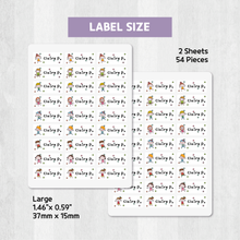 Load image into Gallery viewer, Custom Personalized Waterproof Name Label Sticker, Name Labels Name Stickers, Name Label Stickers for Kids School Daycare Camp, Stick On Labels, Iron On Labels, Shoe Labels, Shoe Stickers, Labels for Shoes, Stickers for Shoes, Clothing Labels, Clothing Stickers, Gift for Kids, Back to School
