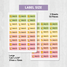 Load image into Gallery viewer, Custom Personalized Waterproof Name Label Sticker, Name Labels Name Stickers, Name Label Stickers for Kids School Daycare Camp, Stick On Labels, Iron On Labels, Shoe Labels, Shoe Stickers, Labels for Shoes, Stickers for Shoes, Clothing Labels, Clothing Stickers, Gift for Kids, Back to School
