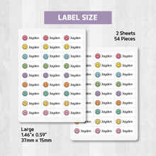 Load image into Gallery viewer, Custom Personalized Waterproof Name Label Sticker, Name Labels Name Stickers, Name Label Stickers for Kids School Daycare Camp, Stick On Labels, Iron On Labels, Shoe Labels, Shoe Stickers, Labels for Shoes, Stickers for Shoes, Clothing Labels, Clothing Stickers, Gift for Kids, Back to School
