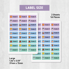 Load image into Gallery viewer, Custom Personalized Waterproof Name Label Sticker, Name Labels Name Stickers, Name Label Stickers for Kids School Daycare Camp, Stick On Labels, Iron On Labels, Shoe Labels, Shoe Stickers, Labels for Shoes, Stickers for Shoes, Clothing Labels, Clothing Stickers, Gift for Kids, Back to School
