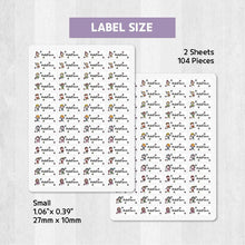 Load image into Gallery viewer, Stick-On Clothing Name Label Stickers - Children
