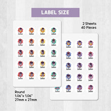 Load image into Gallery viewer, Iron-On Clothing Name Label Stickers - Astronaut
