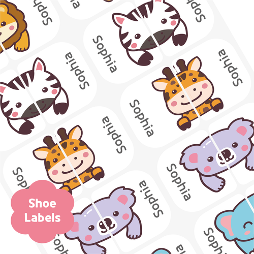 Custom Personalized Waterproof Name Label Sticker, Name Labels Name Stickers, Name Label Stickers for Kids School Daycare Camp, Stick On Labels, Iron On Labels, Shoe Labels, Shoe Stickers, Labels for Shoes, Stickers for Shoes, Clothing Labels, Clothing Stickers, Gift for Kids, Back to School