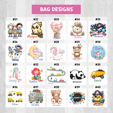 Load image into Gallery viewer, Canvas Cotton Drawstring Pouch Bag, Backpack, Tote Bag, Zippered Bag, Shoulder Bag, Handbag, Shopper Bag, Custom Personalized Sack, Pouch Bag, Lunch Bag, Clothing Bag, Shoes Bag, Snack Bag, for Kids, School, Daycare, Camp
