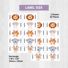 Load image into Gallery viewer, Custom Personalized Waterproof Name Label Sticker, Name Labels Name Stickers, Name Label Stickers for Kids School Daycare Camp, Stick On Labels, Iron On Labels, Shoe Labels, Shoe Stickers, Labels for Shoes, Stickers for Shoes, Clothing Labels, Clothing Stickers, Gift for Kids, Back to School

