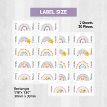 Load image into Gallery viewer, Custom Personalized Waterproof Name Label Sticker, Name Labels Name Stickers, Name Label Stickers for Kids School Daycare Camp, Stick On Labels, Iron On Labels, Shoe Labels, Shoe Stickers, Labels for Shoes, Stickers for Shoes, Clothing Labels, Clothing Stickers, Gift for Kids, Back to School
