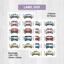 Load image into Gallery viewer, Custom Personalized Waterproof Name Label Sticker, Name Labels Name Stickers, Name Label Stickers for Kids School Daycare Camp, Stick On Labels, Iron On Labels, Shoe Labels, Shoe Stickers, Labels for Shoes, Stickers for Shoes, Clothing Labels, Clothing Stickers, Gift for Kids, Back to School
