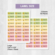 Load image into Gallery viewer, Stick-On Clothing Name Label Stickers - Bee
