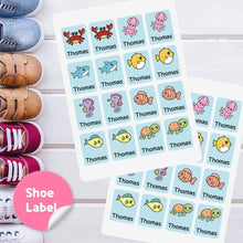 Load image into Gallery viewer, Custom Personalized Waterproof Name Label Sticker, Name Labels Name Stickers, Name Label Stickers for Kids School Daycare Camp, Stick On Labels, Iron On Labels, Shoe Labels, Shoe Stickers, Labels for Shoes, Stickers for Shoes, Clothing Labels, Clothing Stickers, Gift for Kids, Back to School
