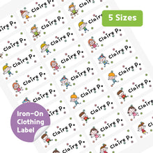 Load image into Gallery viewer, Iron-On Clothing Name Label Stickers - Children
