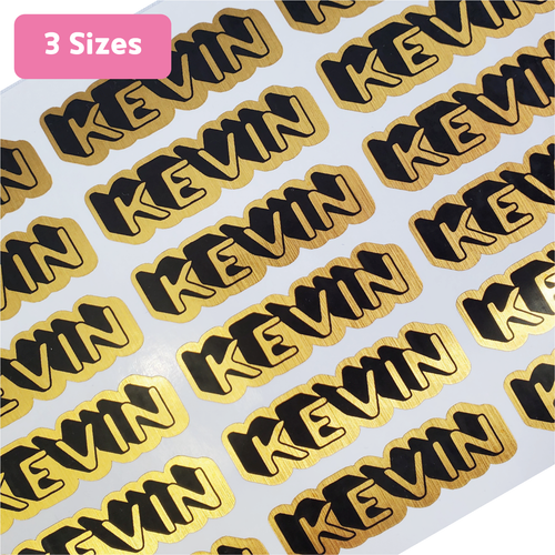 Clear Foil Labels, Custom Personalized Transparent Foiled Name Labels, Waterproof Stickers, Name Label Stickers for Kids, School, Daycare, Camp, Foil Stickers Wedding Invitation Card Seals Seal Stickers