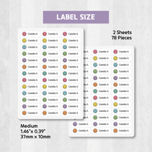 Load image into Gallery viewer, Custom Personalized Waterproof Name Label Sticker, Name Labels Name Stickers, Name Label Stickers for Kids School Daycare Camp, Stick On Labels, Iron On Labels, Shoe Labels, Shoe Stickers, Labels for Shoes, Stickers for Shoes, Clothing Labels, Clothing Stickers, Gift for Kids, Back to School
