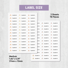 Load image into Gallery viewer, Custom Personalized Waterproof Name Label Sticker, Name Labels Name Stickers, Name Label Stickers for Kids School Daycare Camp, Stick On Labels, Iron On Labels, Shoe Labels, Shoe Stickers, Labels for Shoes, Stickers for Shoes, Clothing Labels, Clothing Stickers, Gift for Kids, Back to School
