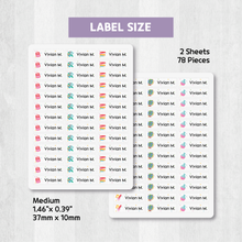 Load image into Gallery viewer, Custom Personalized Waterproof Name Label Sticker, Name Labels Name Stickers, Name Label Stickers for Kids School Daycare Camp, Stick On Labels, Iron On Labels, Shoe Labels, Shoe Stickers, Labels for Shoes, Stickers for Shoes, Clothing Labels, Clothing Stickers, Gift for Kids, Back to School
