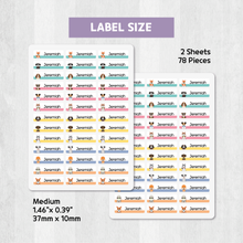 Load image into Gallery viewer, Custom Personalized Waterproof Name Label Sticker, Name Labels Name Stickers, Name Label Stickers for Kids School Daycare Camp, Stick On Labels, Iron On Labels, Shoe Labels, Shoe Stickers, Labels for Shoes, Stickers for Shoes, Clothing Labels, Clothing Stickers, Gift for Kids, Back to School
