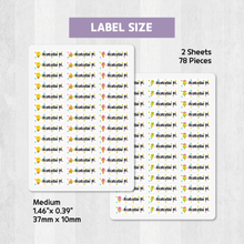 Load image into Gallery viewer, Custom Personalized Waterproof Name Label Sticker, Name Labels Name Stickers, Name Label Stickers for Kids School Daycare Camp, Stick On Labels, Iron On Labels, Shoe Labels, Shoe Stickers, Labels for Shoes, Stickers for Shoes, Clothing Labels, Clothing Stickers, Gift for Kids, Back to School

