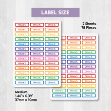 Load image into Gallery viewer, Custom Personalized Waterproof Name Label Sticker, Name Labels Name Stickers, Name Label Stickers for Kids School Daycare Camp, Stick On Labels, Iron On Labels, Shoe Labels, Shoe Stickers, Labels for Shoes, Stickers for Shoes, Clothing Labels, Clothing Stickers, Gift for Kids, Back to School
