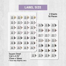 Load image into Gallery viewer, Stick-On Clothing Name Label Stickers - Puppy Banner
