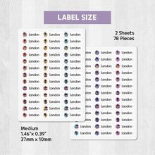 Load image into Gallery viewer, Name Labels, Name Stickers, Custom Labels, Personalized Labels, Waterproof Label Stickers
