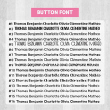 Load image into Gallery viewer, custom name button, custom name badge, personalized name button, personalized name badge, pin-back, button badge, pin-back badge, name label, name tag, school badge, kids badge, daycare badge, camp badge, school button, camp button, daycare button, kids button, kids gift, birthday gift, friends gift, bag badge, name tag, tag badge, tag button, button tag, makeup mirror, cosmetic mirror, hand mirror, portable mirror
