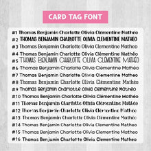 Load image into Gallery viewer, Custom Name Tag, Personalized Name Tag, Card Tag, Bag Tag, Luggage Tag, Backpack Tag, Lunch Bag Tag, Gloves Tag, Zipper Tag, Name Keychain, Keychain, Keyring, for Kids School, Daycare, Camp, Kids Gift
