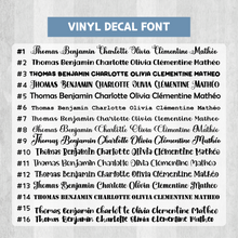 Load image into Gallery viewer, Vinyl Decal Sticker, Custom Personalized Waterproof Decal for Tumbler, Bottle, Laptop, Bicycle, Helmet, Name Label, Label Sticker, Name Decal, Kids Label, Kids Sticker, Kids Decal for Kids, School, Daycare, Camp
