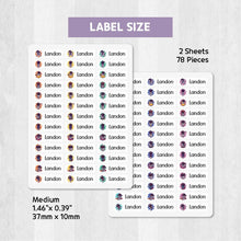 Load image into Gallery viewer, Iron-On Clothing Name Label Stickers - Astronaut
