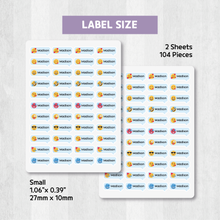 Load image into Gallery viewer, [Iron-On Clothing Label] Emoticon
