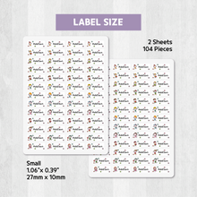 Load image into Gallery viewer, Custom Personalized Waterproof Name Label Sticker, Name Labels Name Stickers, Name Label Stickers for Kids School Daycare Camp, Stick On Labels, Iron On Labels, Shoe Labels, Shoe Stickers, Labels for Shoes, Stickers for Shoes, Clothing Labels, Clothing Stickers, Gift for Kids, Back to School
