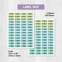 Load image into Gallery viewer, Custom Personalized Waterproof Name Label Sticker, Name Labels Name Stickers, Name Label Stickers for Kids School Daycare Camp, Stick On Labels, Iron On Labels, Shoe Labels, Shoe Stickers, Labels for Shoes, Stickers for Shoes, Clothing Labels, Clothing Stickers, Gift for Kids, Back to School
