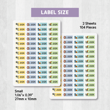 Load image into Gallery viewer, Custom Personalized Waterproof Name Label Sticker, Name Labels Name Stickers, Name Label Stickers for Kids School Daycare Camp, Stick On Labels, Iron On Labels, Shoe Labels, Shoe Stickers, Labels for Shoes, Stickers for Shoes, Clothing Labels, Clothing Stickers, Gift for Kids, Back to School
