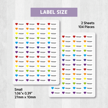 Load image into Gallery viewer, Custom Personalized Waterproof Name Label Sticker, Name Labels Name Stickers, Name Label Stickers for Kids School Daycare Camp, Stick On Labels, Iron On Labels, Shoe Labels, Shoe Stickers, Labels for Shoes, Stickers for Shoes, Clothing Labels, Clothing Stickers, Gift for Kids, Back to School
