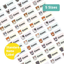 Load image into Gallery viewer, Standard Waterproof Name Label Stickers - Cats
