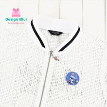 Load image into Gallery viewer, custom name button, custom name badge, personalized name button, personalized name badge, pin-back, button badge, pin-back badge, name label, name tag, school badge, kids badge, daycare badge, camp badge, school button, camp button, daycare button, kids button, kids gift, birthday gift, friends gift, bag badge, name tag, tag badge, tag button, button tag, makeup mirror, cosmetic mirror, hand mirror, portable mirror
