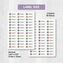 Load image into Gallery viewer, Name Labels, Name Stickers, Custom Labels, Personalized Labels, Waterproof Label Stickers
