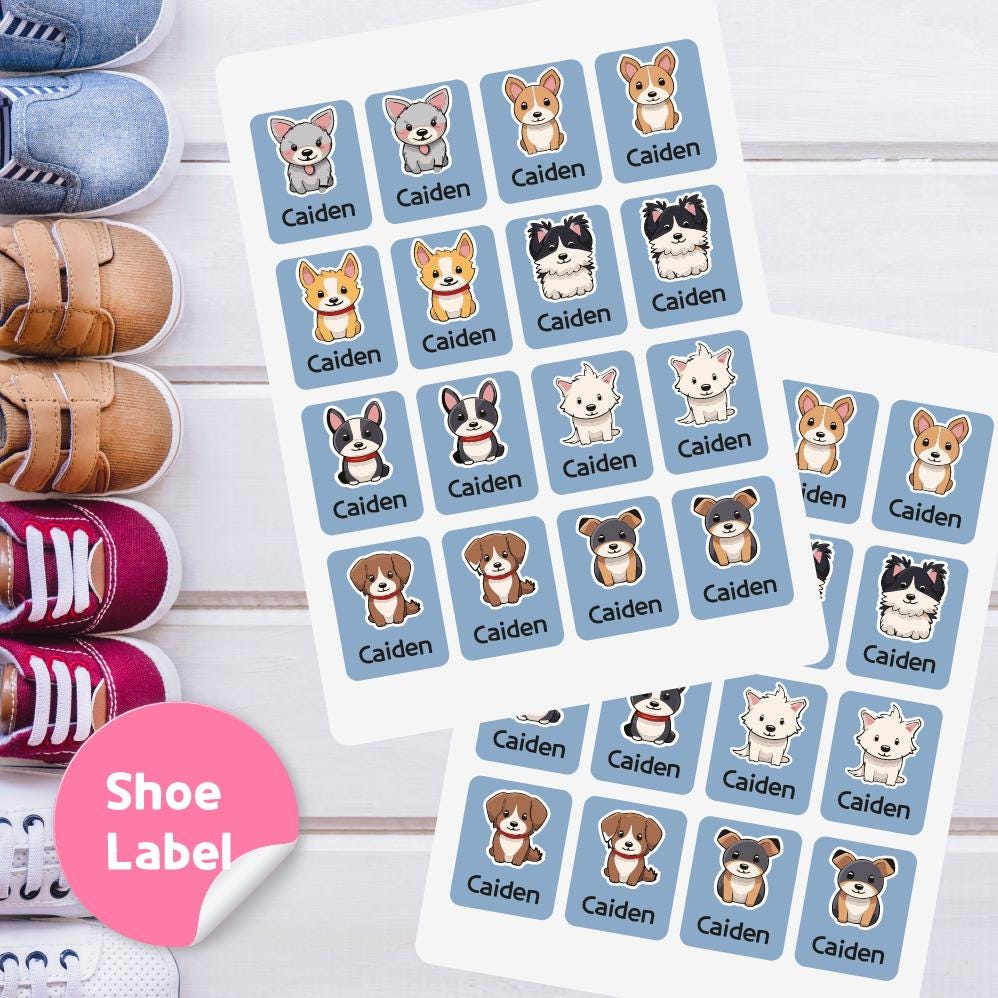Custom Personalized Waterproof Name Label Sticker, Name Labels Name Stickers, Name Label Stickers for Kids School Daycare Camp, Stick On Labels, Iron On Labels, Shoe Labels, Shoe Stickers, Labels for Shoes, Stickers for Shoes, Clothing Labels, Clothing Stickers, Gift for Kids, Back to School